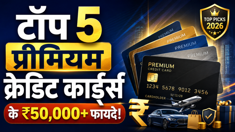 सिर्फ 5 मिनट में मेटल कार्ड! टॉप 5 प्रीमियम क्रेडिट कार्ड्स के ₹50,000+ फायदे