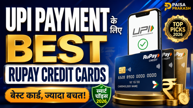 UPI Payment के लिए Best RuPay Credit Cards (2026)