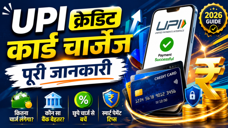 UPI क्रैडिट कार्ड चार्जेज एक्सप्लेनेड: भारत में पूरी जानकारी (2026)